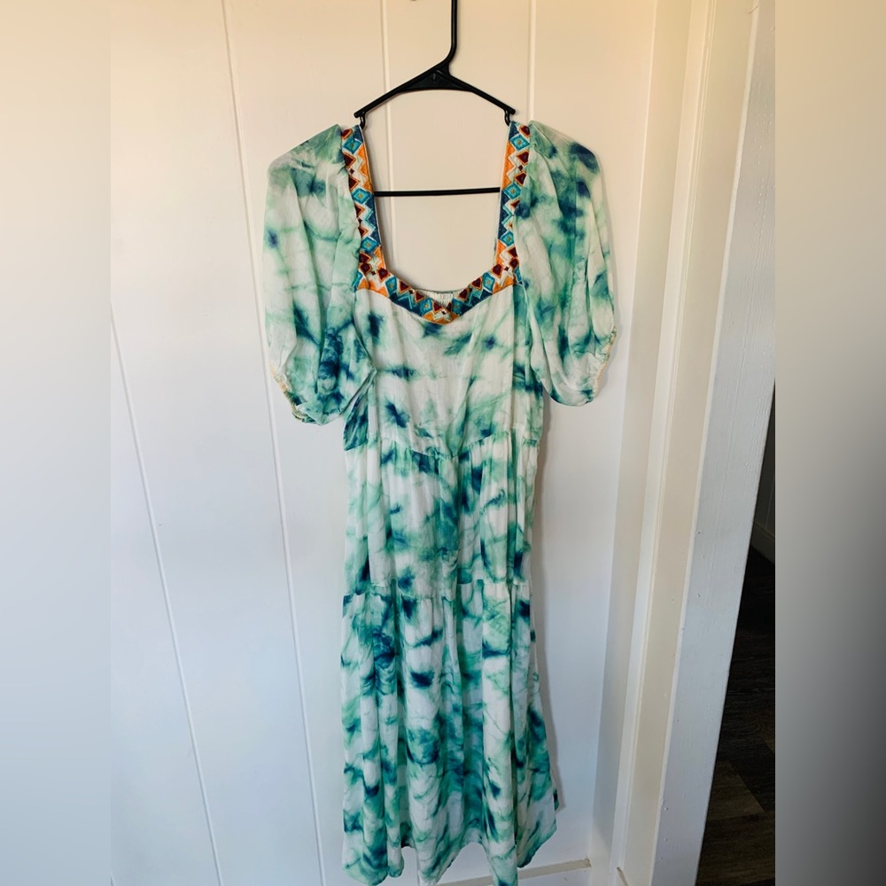 Johnny was tie die dress